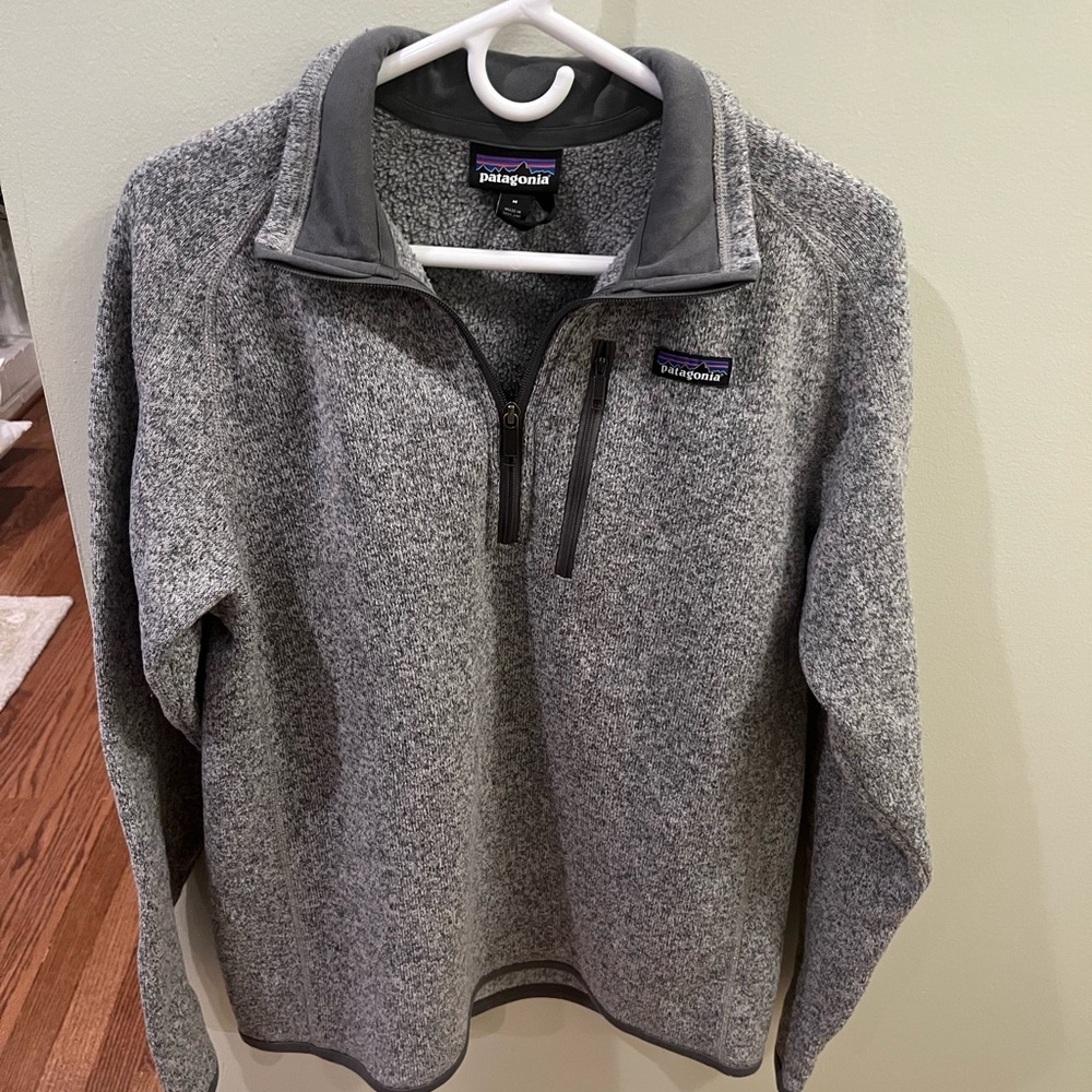 Patagonia Gray Zip Up Fleece Better Sweater